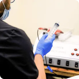 Ozone therapy administration at Holistique Medical Center