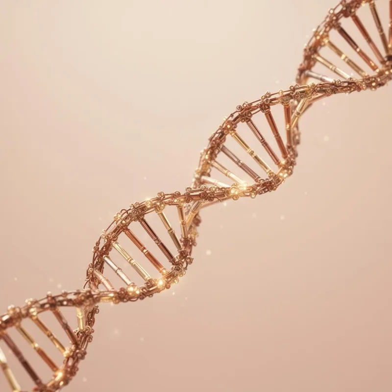 DNA strand illustration representing cellular repair and regenerative medicine at Holistique Medical Center in Bellevue