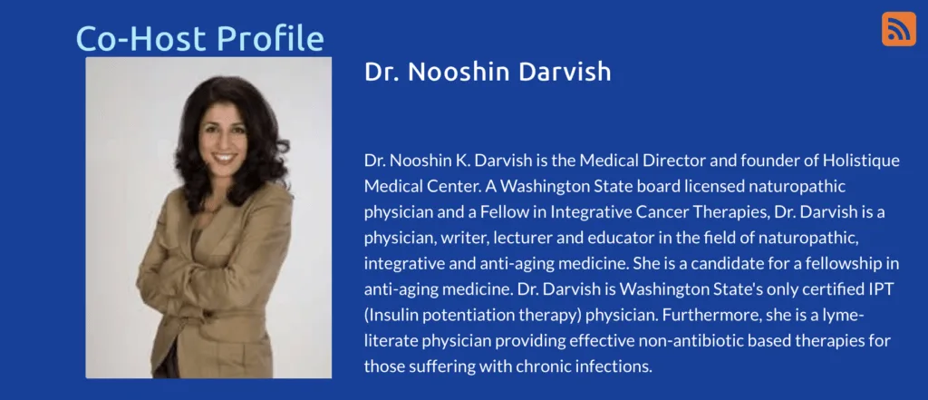 The Dr. Pat Show co-host page for Dr. Nooshin Darvish