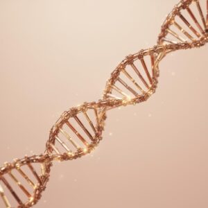 DNA strand illustration representing cellular repair and regenerative medicine at Holistique Medical Center in Bellevue